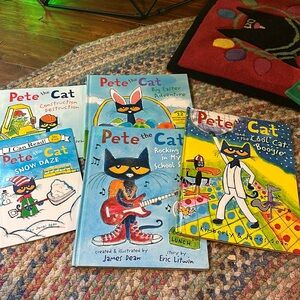 Lot of‎ 5 Pete the Cat books James Dean 3 Hard Cover